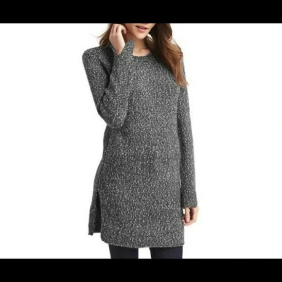 GAP Marled Alpaca Blend Knit Tunic Sweater - Picture 1 of 9